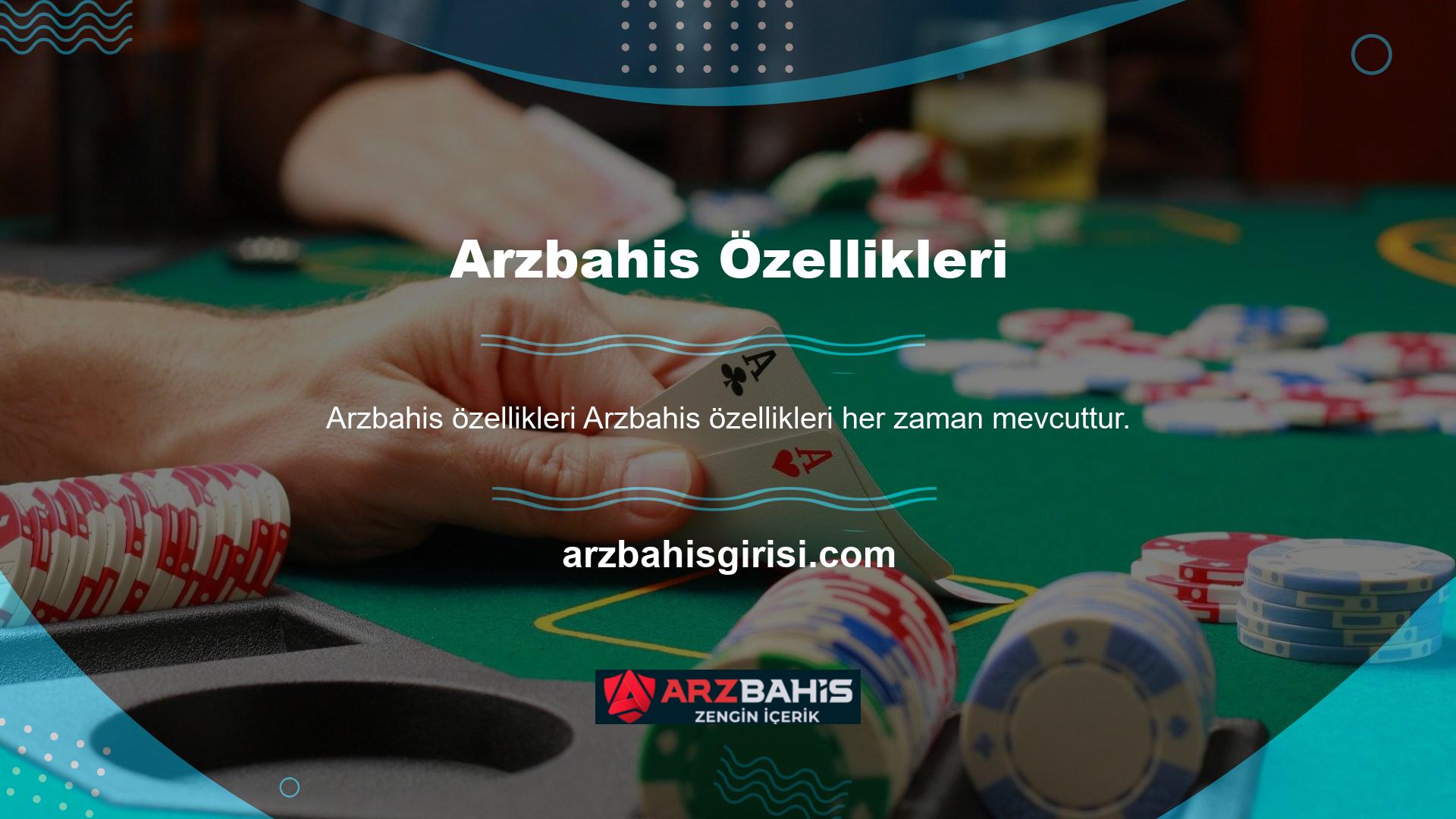 Bu bağlamda Arzbahis web sitesi spor tutkunlarına benzeri görülmemiş faydalar sunmaktadır