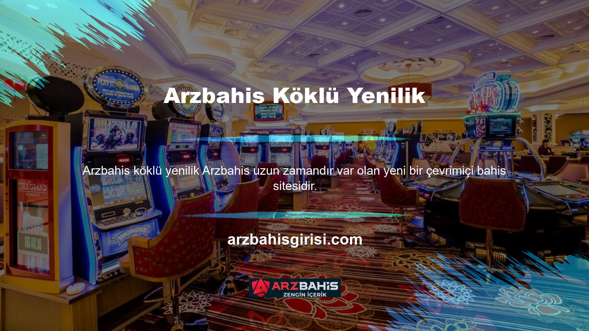 Bahisler koyabileceğiniz ve şansınızı deneyebileceğiniz sanal bir casino gibi